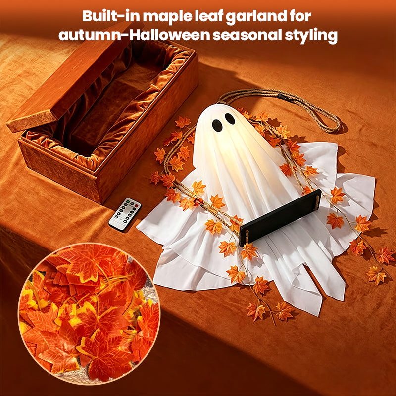 LED Light-Up Swinging Ghost Halloween Decoration
