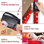 Wrapping Paper Cutter & Tape Dispenser Dual Use,  Easy Cut for Present Wrapping