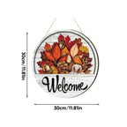 16 Pcs Interchangeable Front Door Welcome Sign - All Seasons