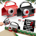 Wrapping Paper Cutter & Tape Dispenser Dual Use,  Easy Cut for Present Wrapping